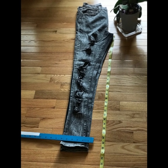 ♦️ Sz 9 | by Windsor | Black Ripped Super Skinny Bleu Jeans 🔥 - Picture 9 of 10